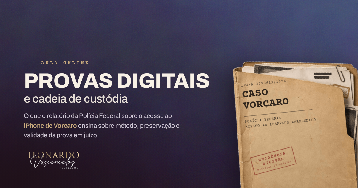 Banner de Provas Digitais e Cadeia de Custódia